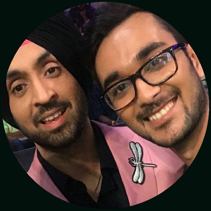 Priyesh Shah with Diljit Dosanjh